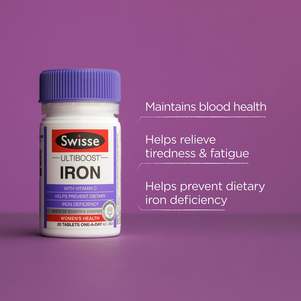 Thumbnail Swisse Ultiboost Iron With Vitamin C 30 Tablets