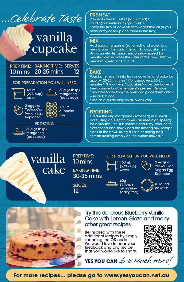 Thumbnail Yesyoucan Vanilla Cupcake Mix 470G