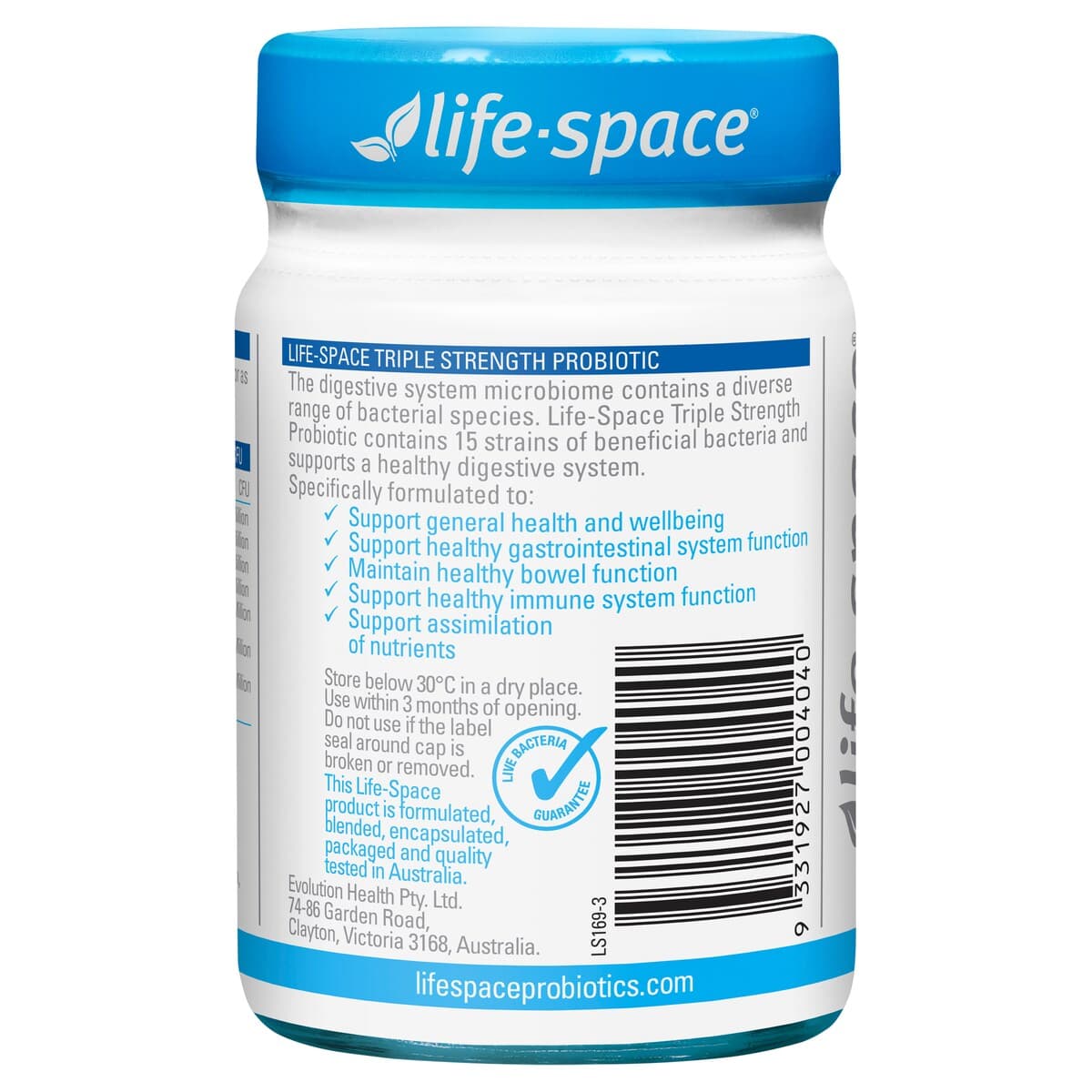 Thumbnail Life-Space Triple Strength Probiotic 30 Capsules