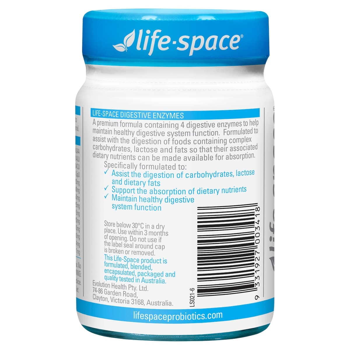 Thumbnail Life-Space Digestive Enzymes 60 Capsules