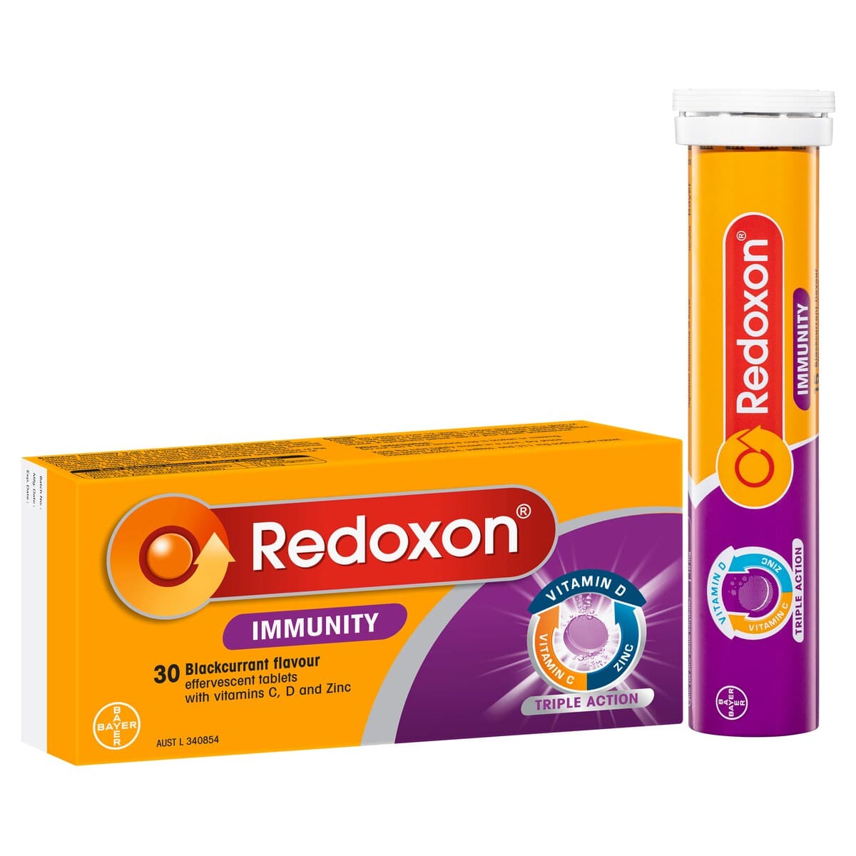 Thumbnail Redoxon Immunity Blackcurrant 30 Effervescent Tablets