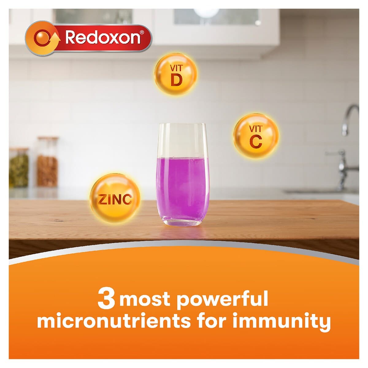 Thumbnail Redoxon Immunity Blackcurrant 30 Effervescent Tablets