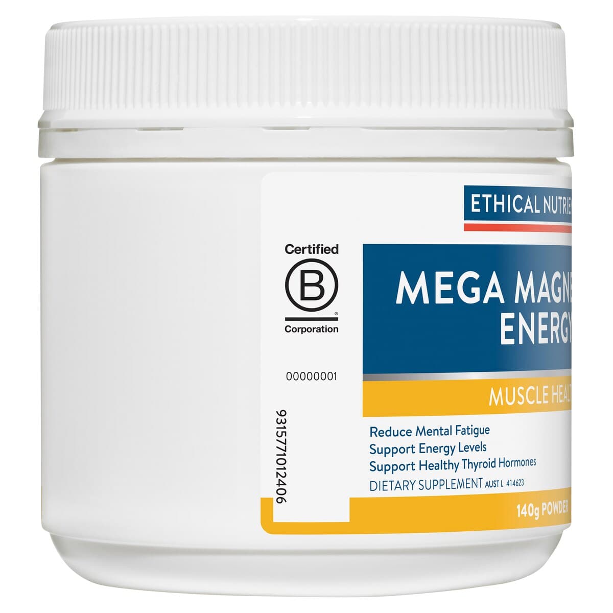 Thumbnail Ethical Nutrients Mega Magnesium Energy 140g