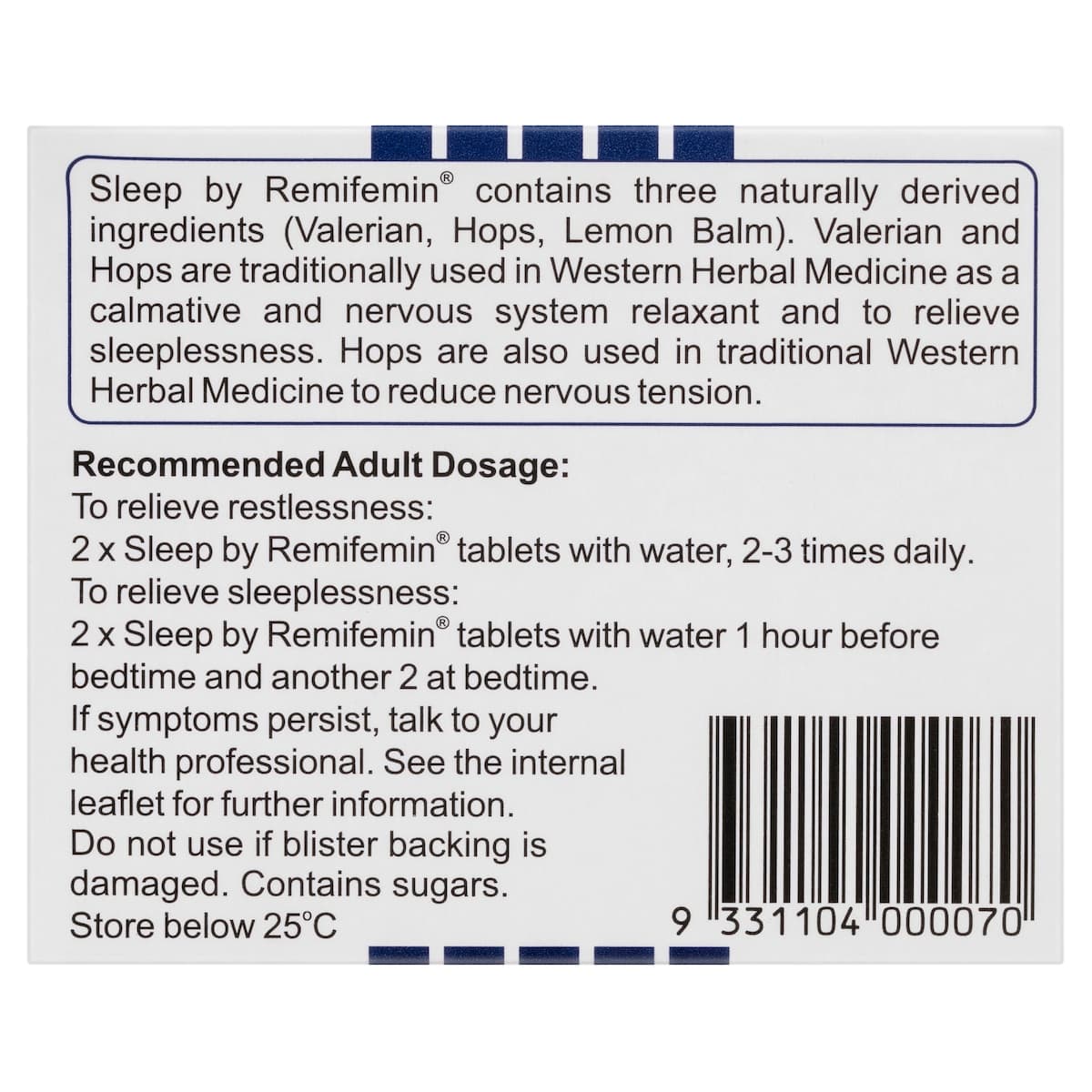 Thumbnail Remifemin Sleep 30 Tablets