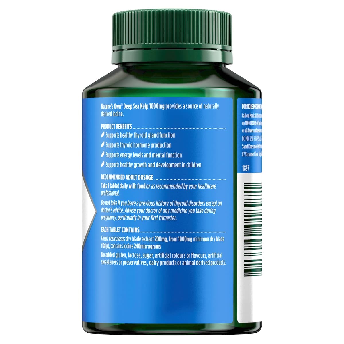 Thumbnail Natures Own Kelp 1000Mg 200 Tablets