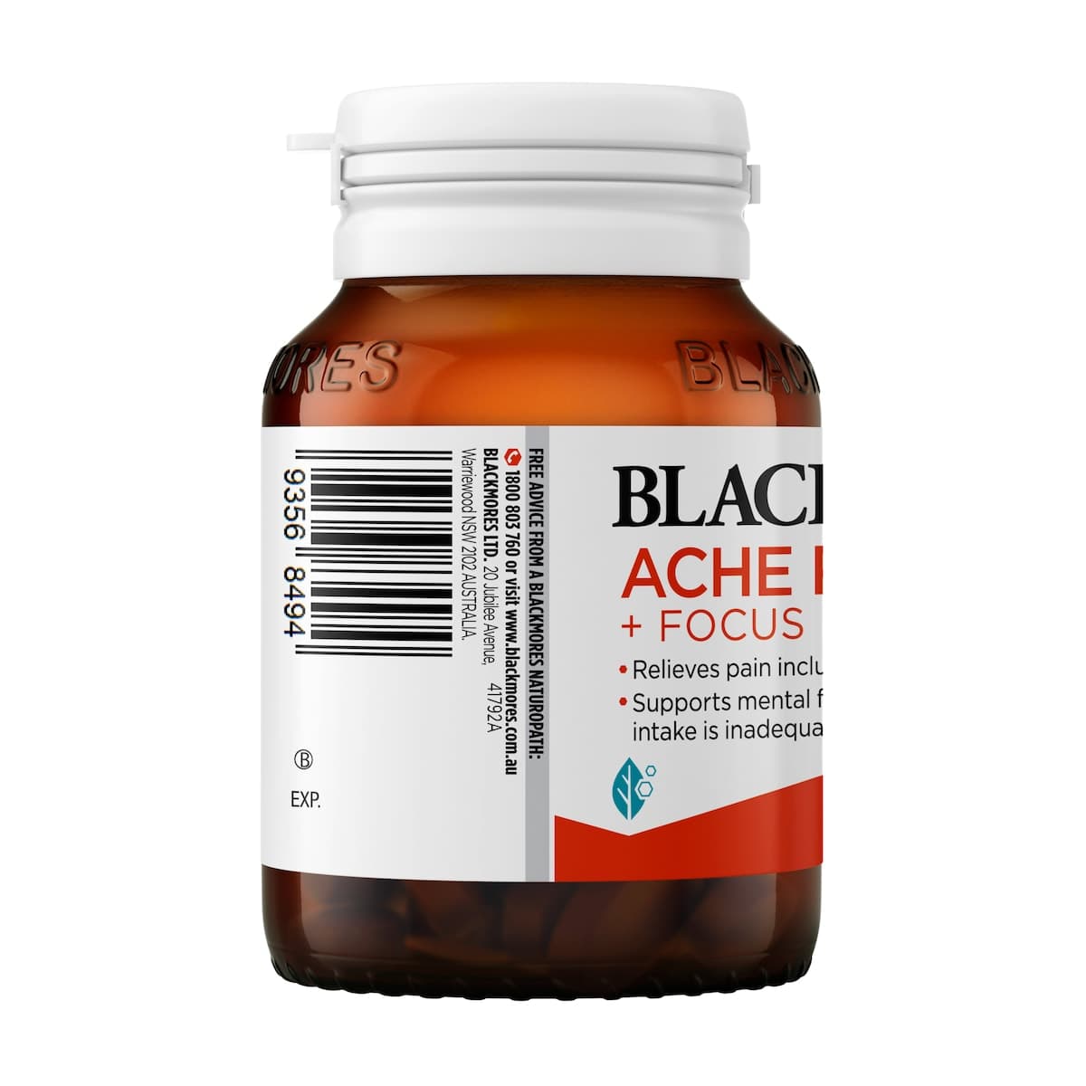 Thumbnail Blackmores Ache Relief + Focus 30 Capsules