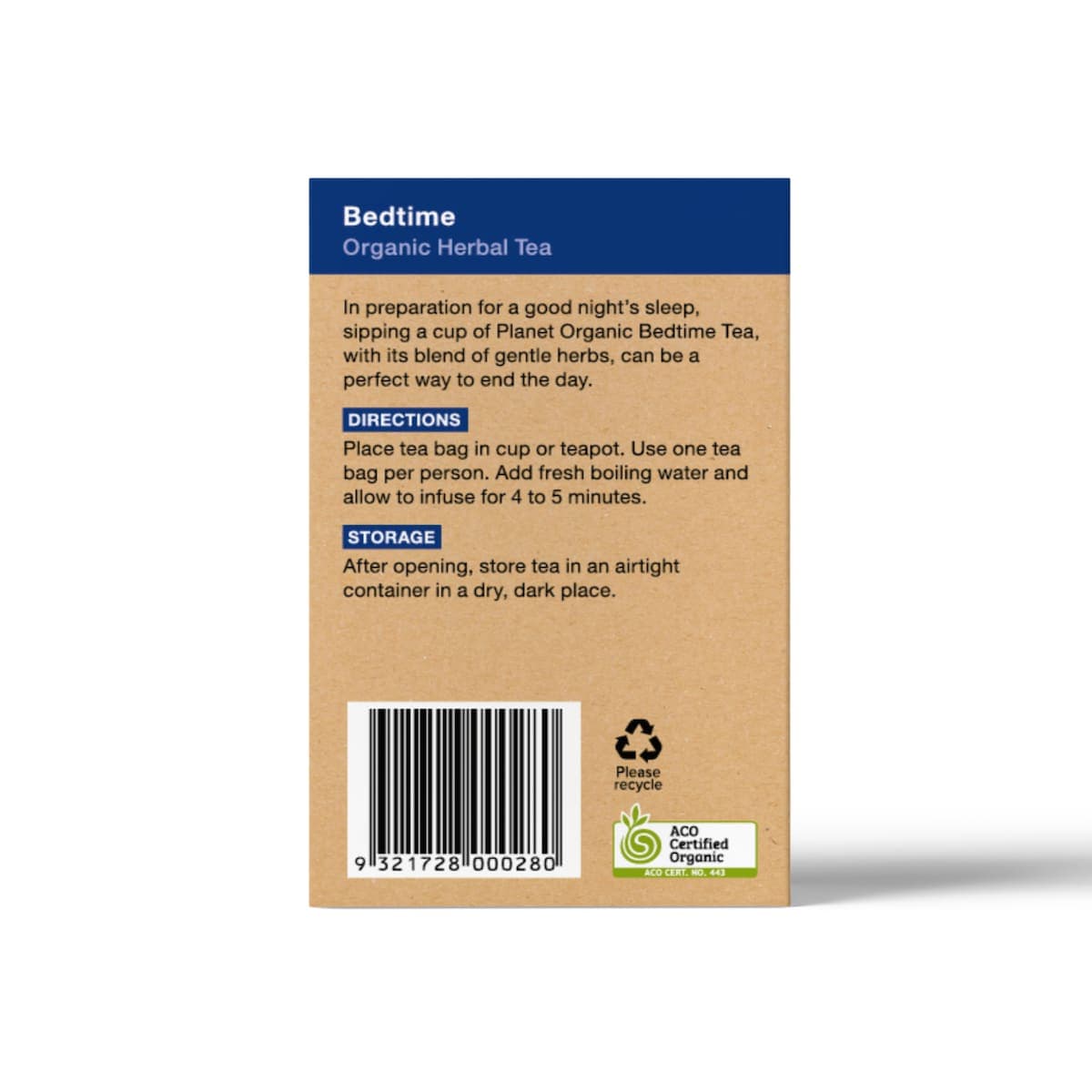 Thumbnail Planet Organic Bedtime Tea 25 Tea Bags