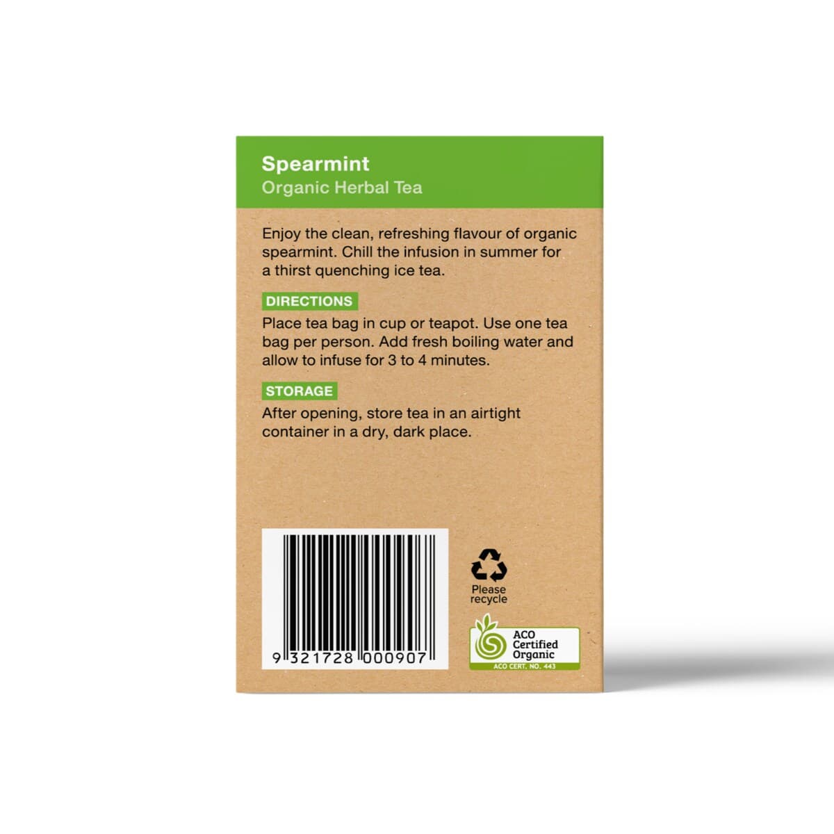 Thumbnail Planet Organic Spearmint Tea 25 Tea Bags