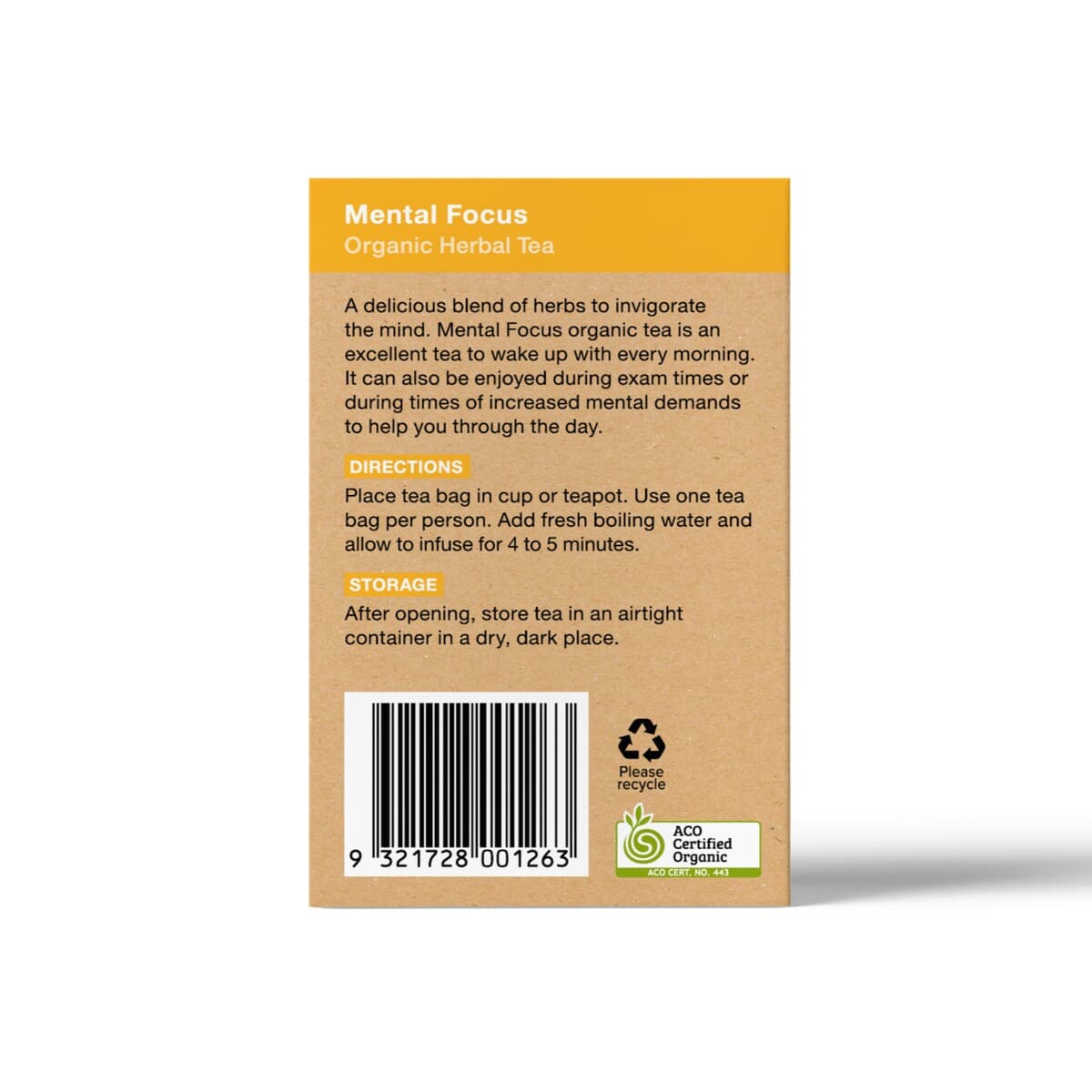 Thumbnail Planet Organic Mental Focus 25 Tea Bags