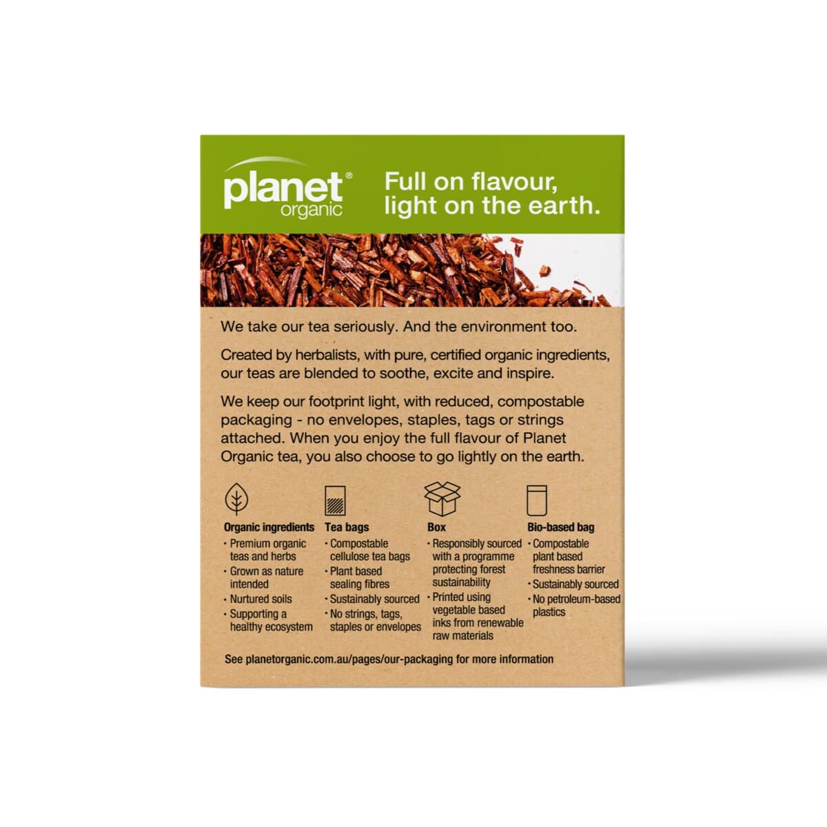 Thumbnail Planet Organic Rooibos Tea 25 Tea Bags