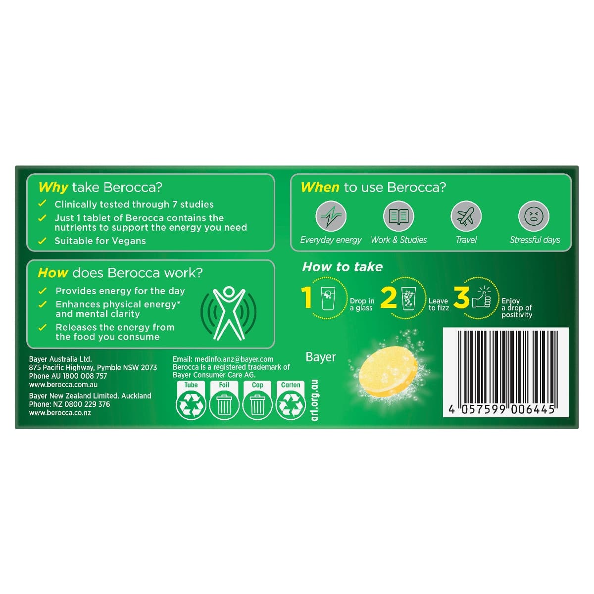 Thumbnail Berocca Energy Mango & Orange 30 Effervescent Tablet