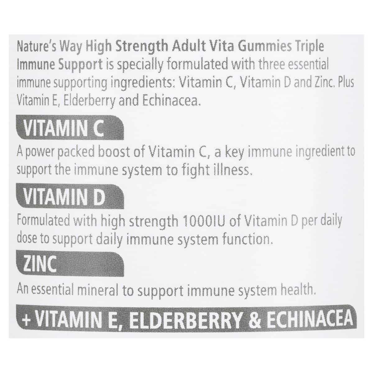 Thumbnail Natures Way High Strength Adult Vita Gummies Triple Immune 50S