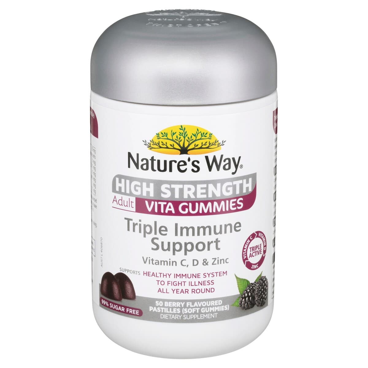 Thumbnail Natures Way High Strength Adult Vita Gummies Triple Immune 50S