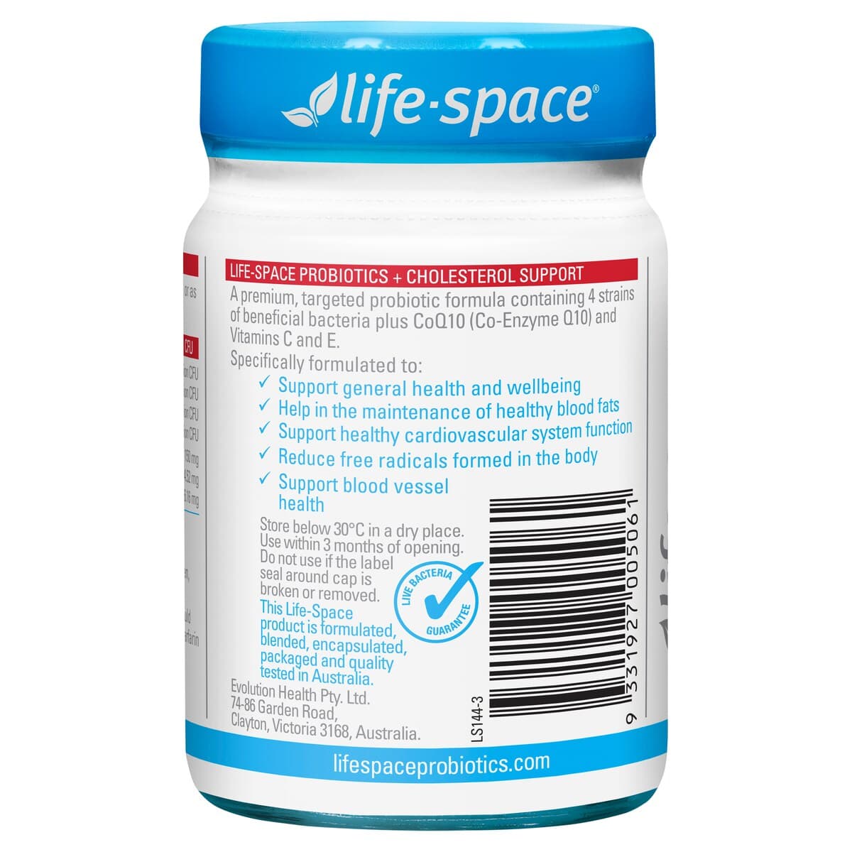 Thumbnail Life-Space Probiotic + Cholesterol Support 50 Capsules