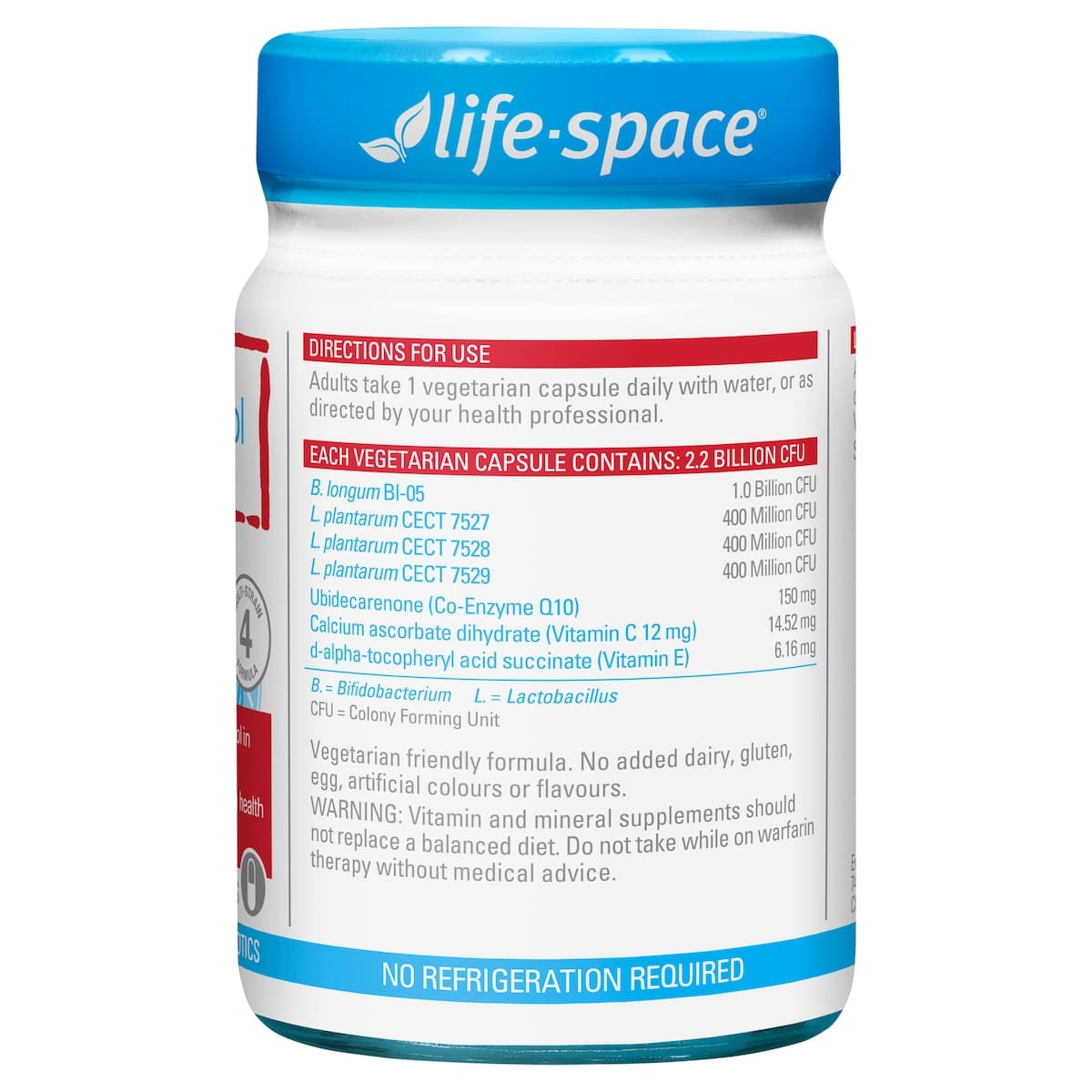 Thumbnail Life-Space Probiotic + Cholesterol Support 50 Capsules