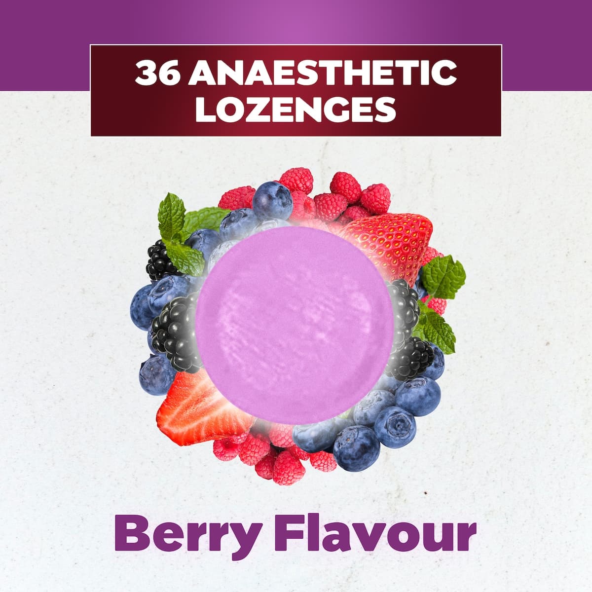 Thumbnail Betadine Anaesthetic Sore Throat Lozenges Berry 36 Pack