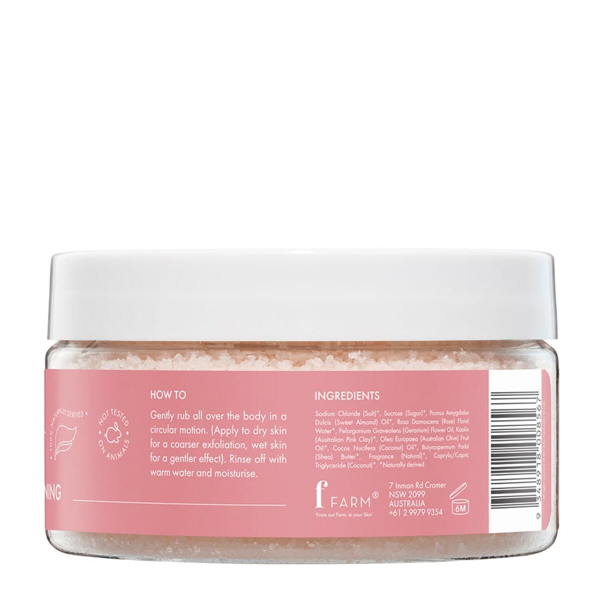 Thumbnail Freshwater Farm Rosewater + Pink Clay Body Scrub 200G