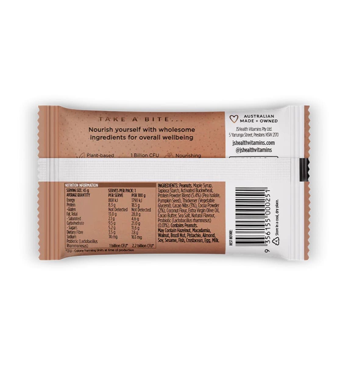 Thumbnail Jshealth Protein Bar Double Choc Chip 12 X 45G