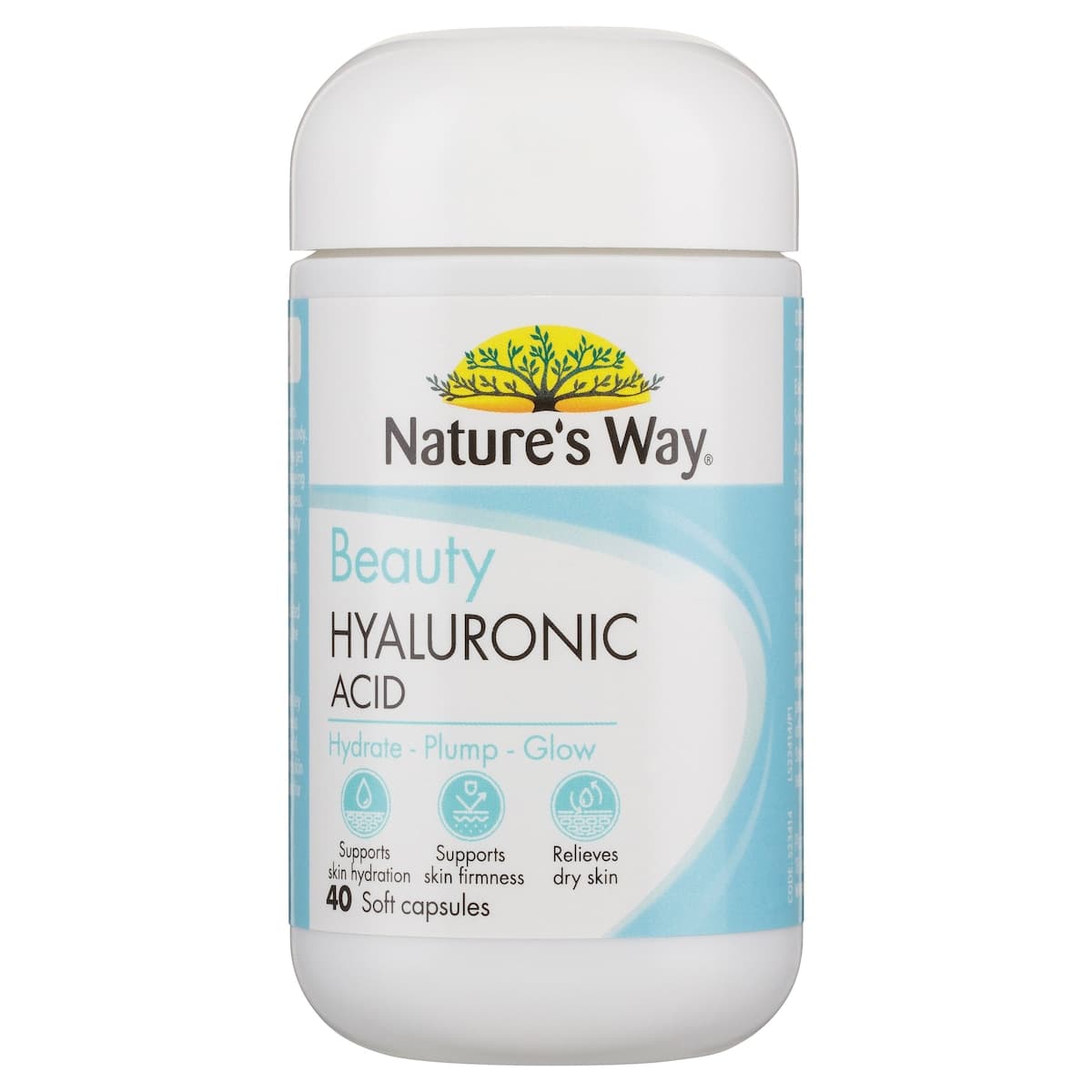 Thumbnail Natures Way Beauty Hyaluronic Acid 40 Soft Capsules