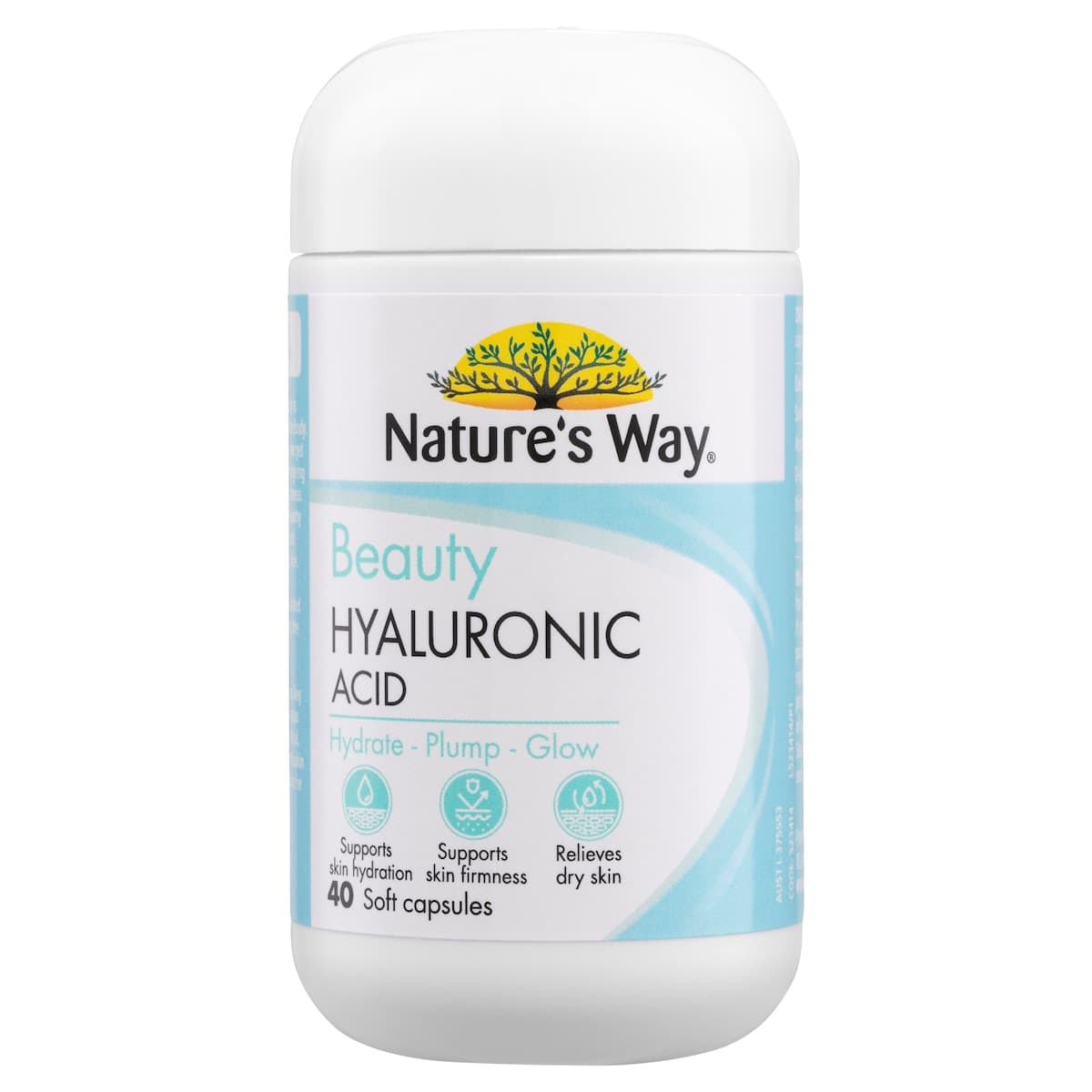 Thumbnail Natures Way Beauty Hyaluronic Acid 40 Soft Capsules