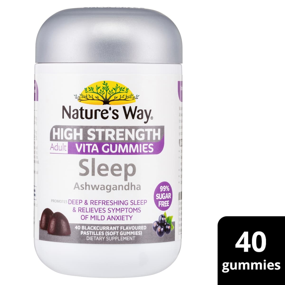 Thumbnail Natures Way High Strength Adult Vita Gummies Sleep Ashwagandha 40 Pack