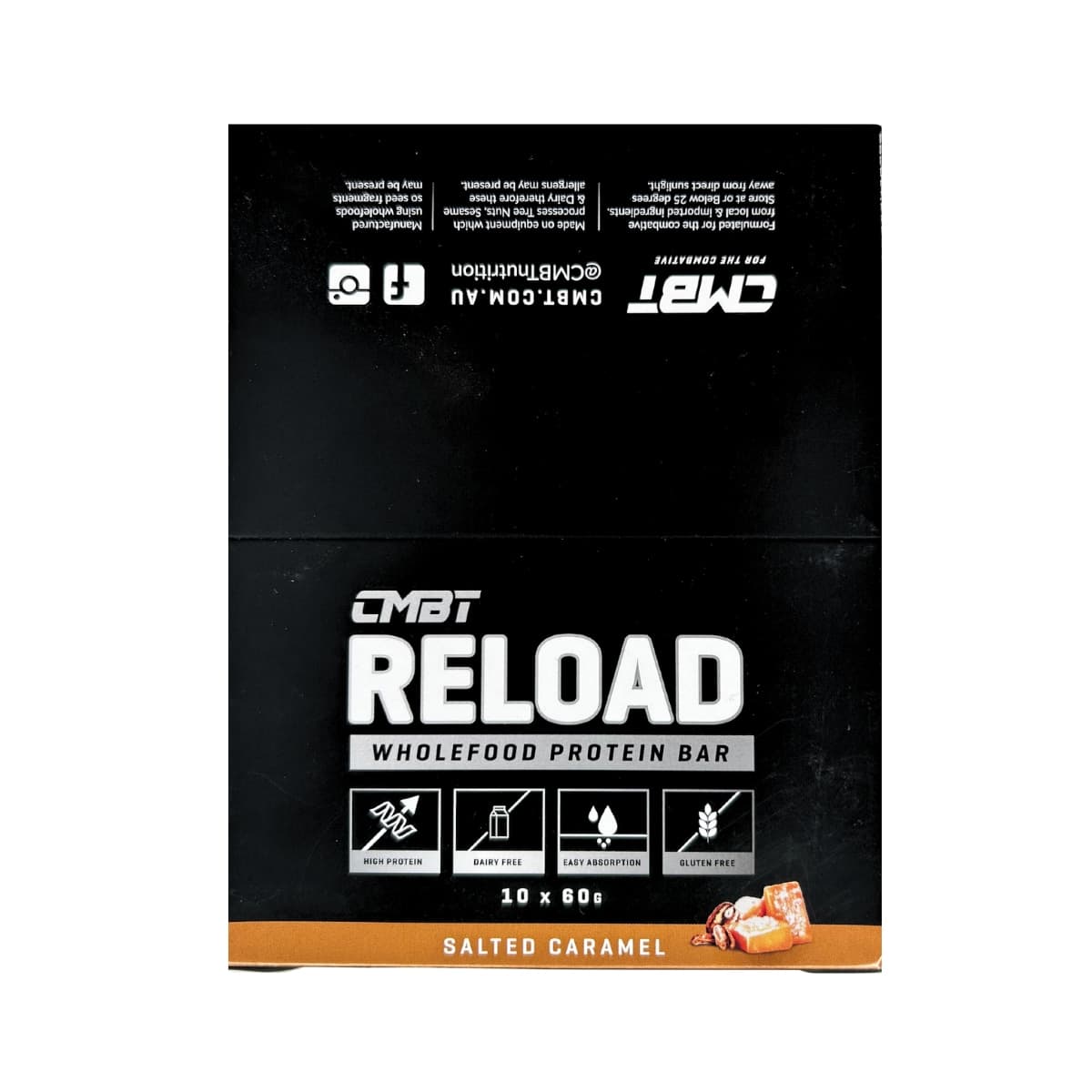 Thumbnail Cmbt Reload Protein Bars Salted Caramel 10 X 60G