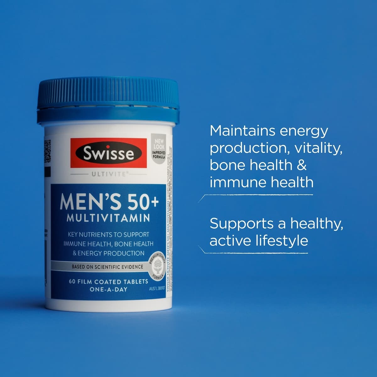 Thumbnail Swisse Ultivite Mens 50+ Multivitamin 60 Tablets