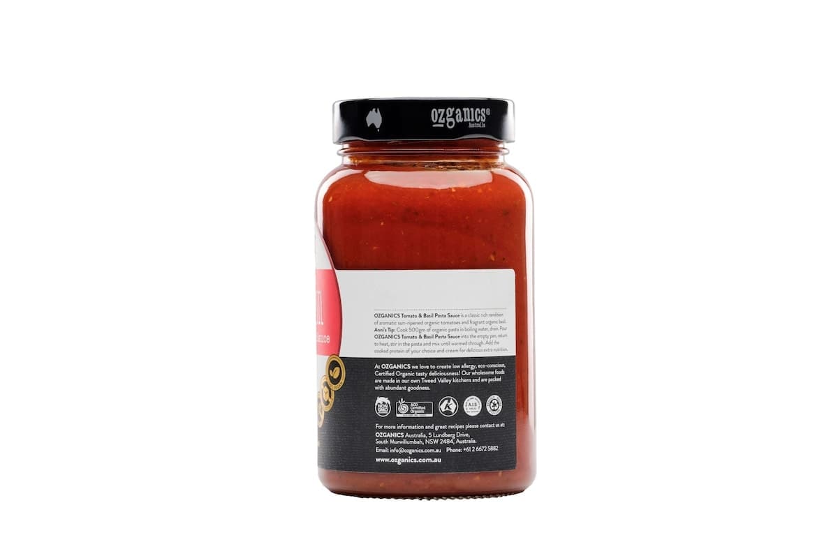 Thumbnail Ozganics Tomato Basil Pasta Sauce 500G