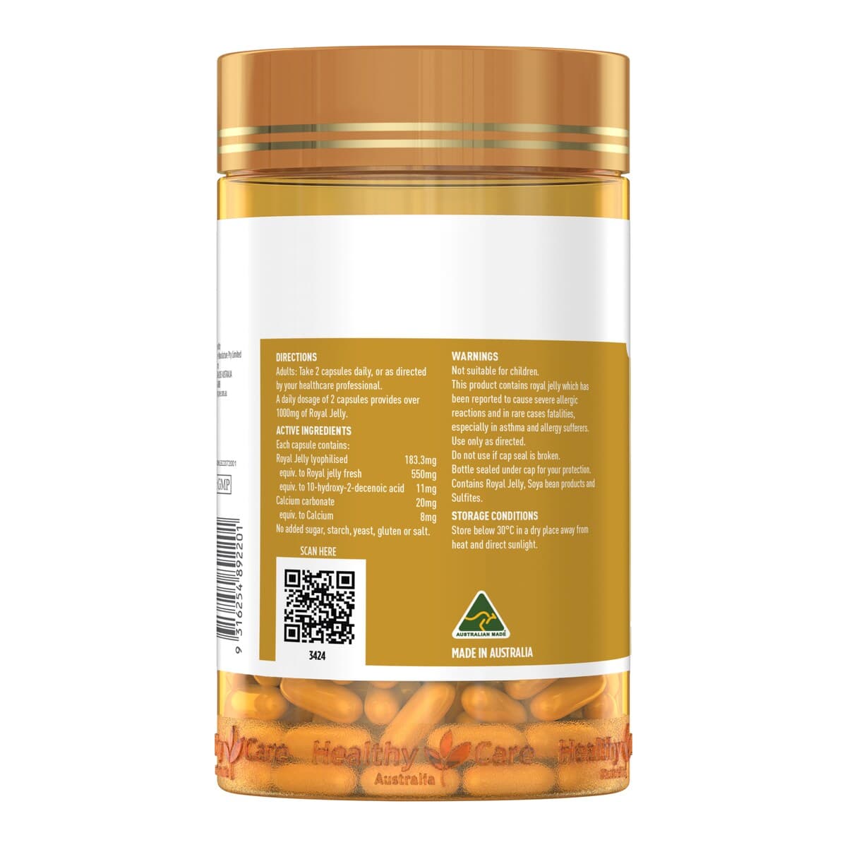 Thumbnail Healthy Care Royal Jelly 1000Mg 365 Capsules