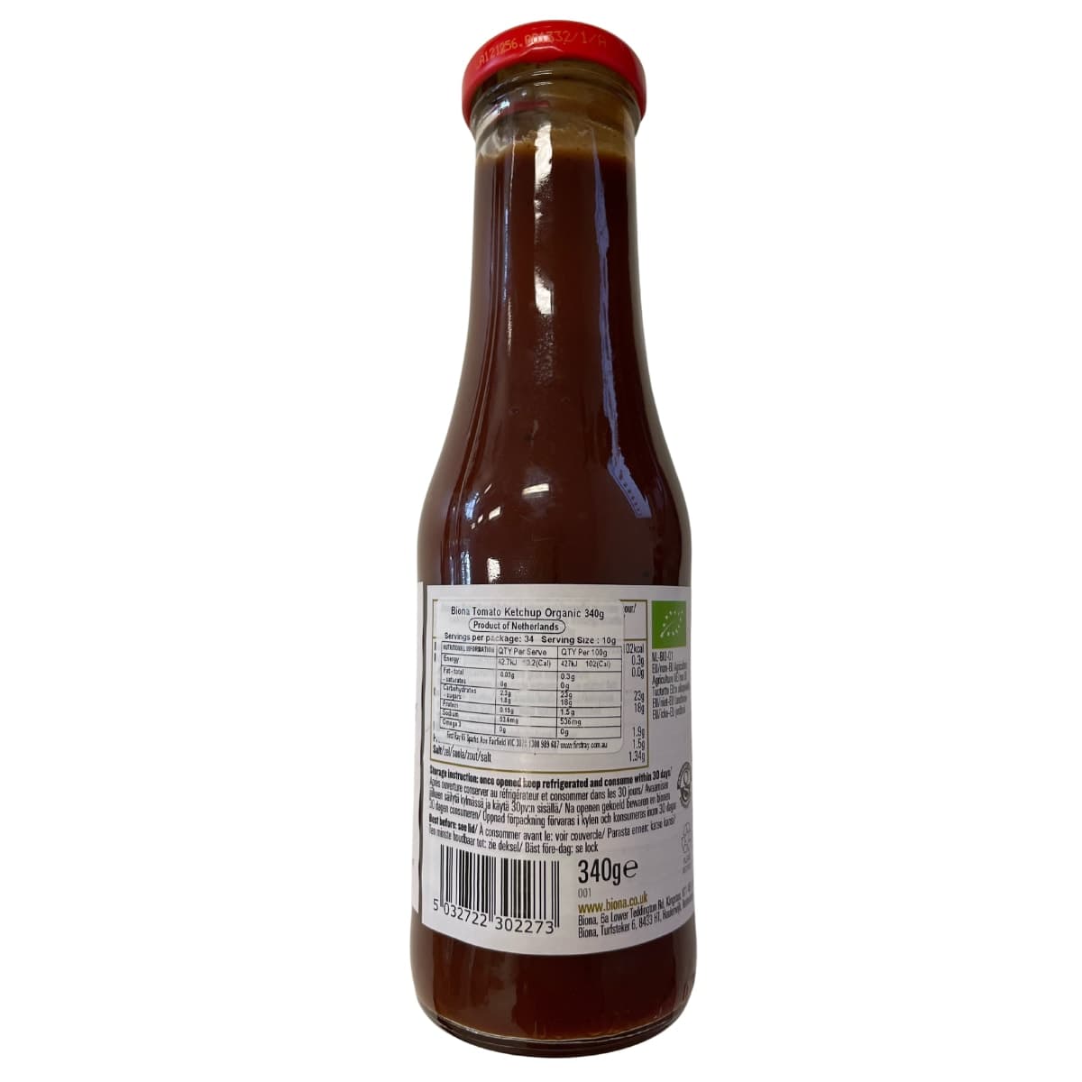 Thumbnail Biona Organic Tomato Ketchup 340G