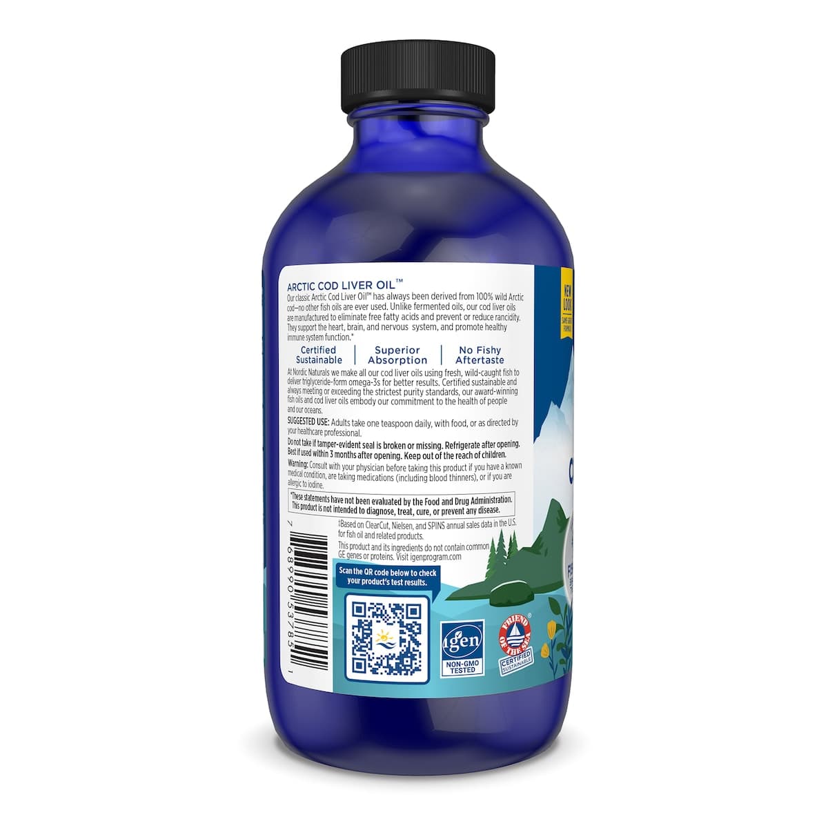 Thumbnail Nordic Naturals Arctic Cod Liver Oil Plain 237Ml