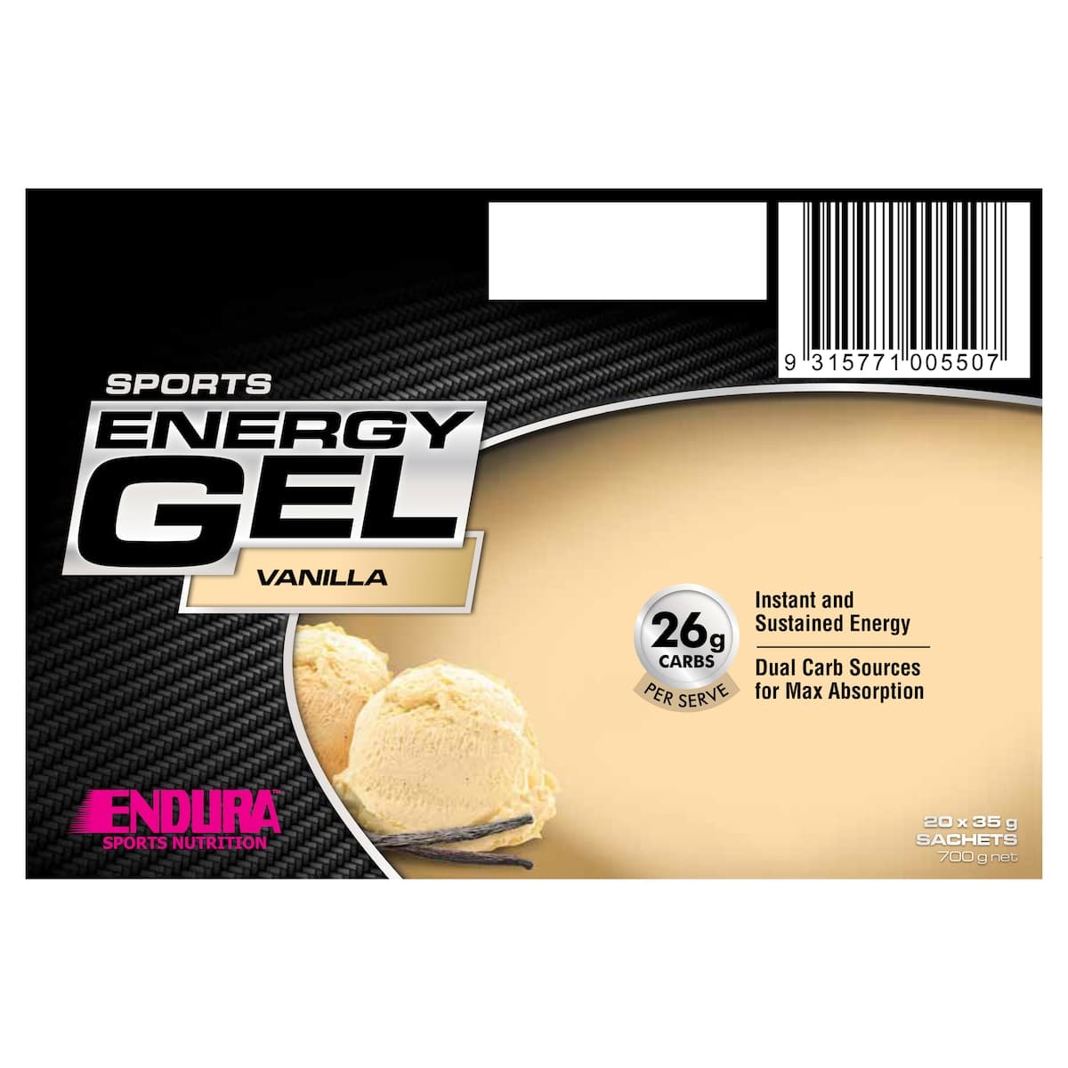 Thumbnail Endura Sports Energy Gel Vanilla 35G