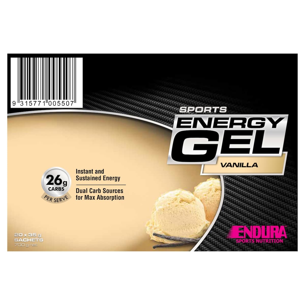 Thumbnail Endura Sports Energy Gel Vanilla 35G