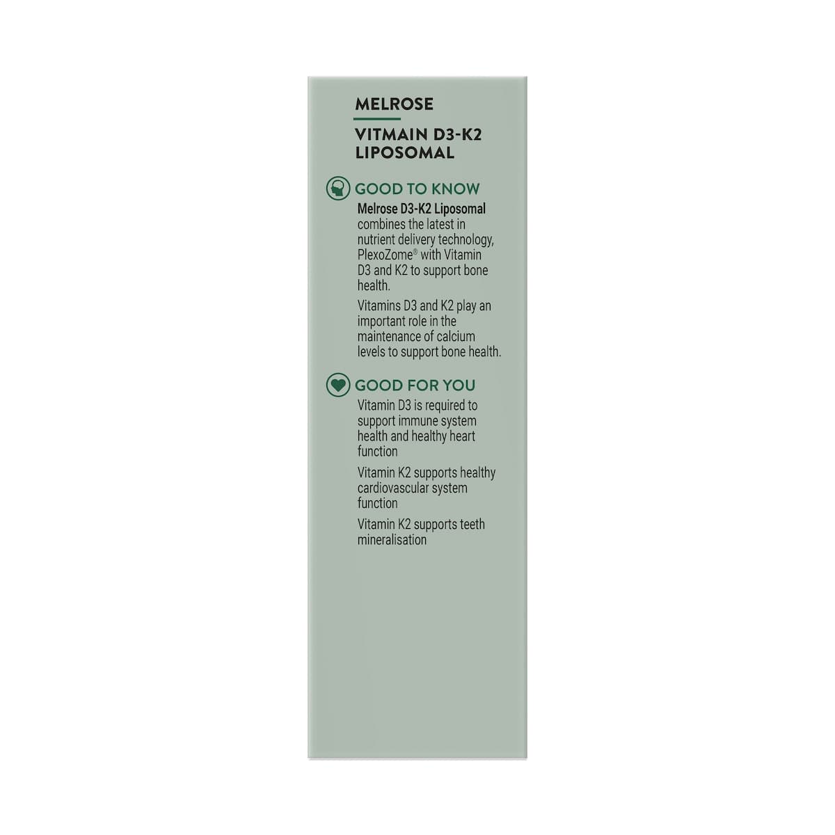 Thumbnail Melrose Liposomal Vitamin D3-K2 50Ml