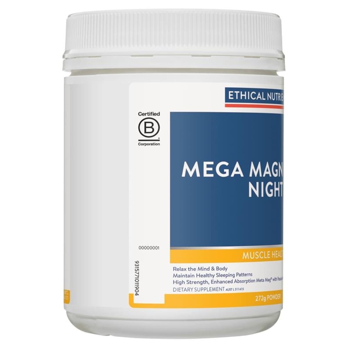 Thumbnail Ethical Nutrients Mega Magnesium Night Mango Passion 272G Powder