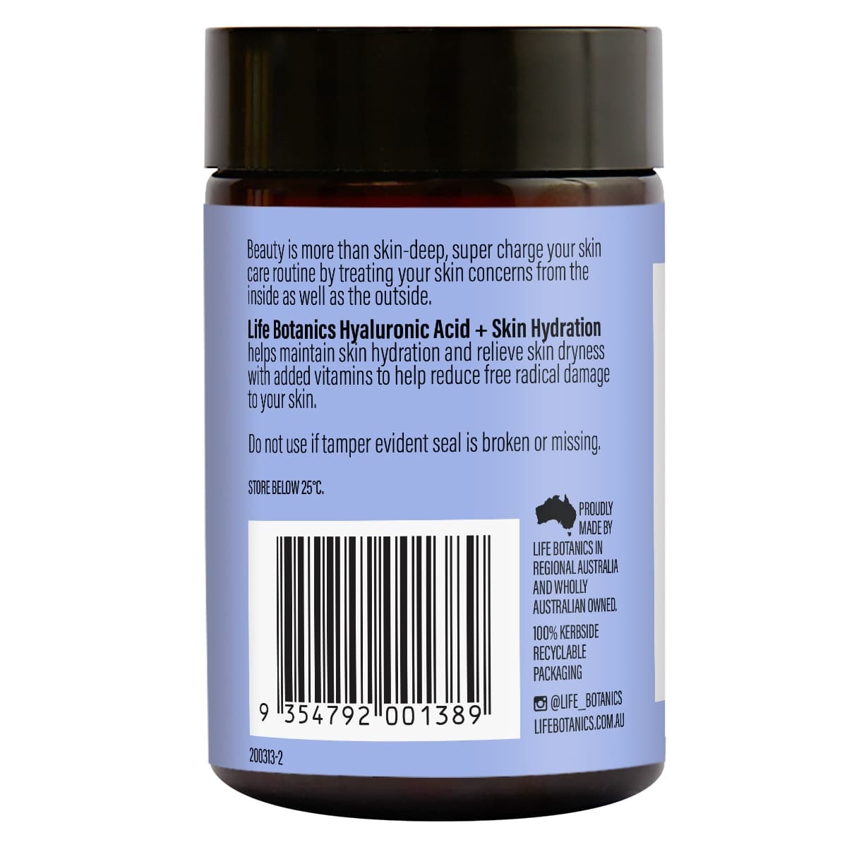 Thumbnail Life Botanics Hyaluronic Acid + Skin Hydration 60 Capsules