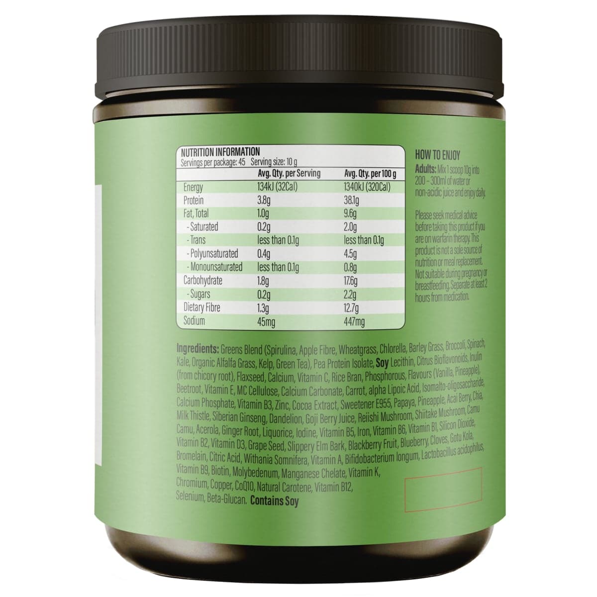 Thumbnail Life Botanics Vitality Greens 450G