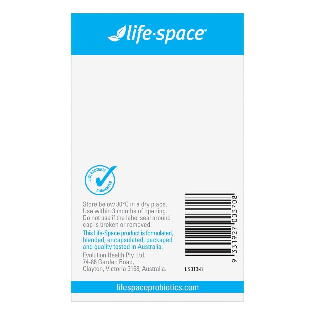 Thumbnail Life-Space Broad Spectrum Probiotic 90 Capsules