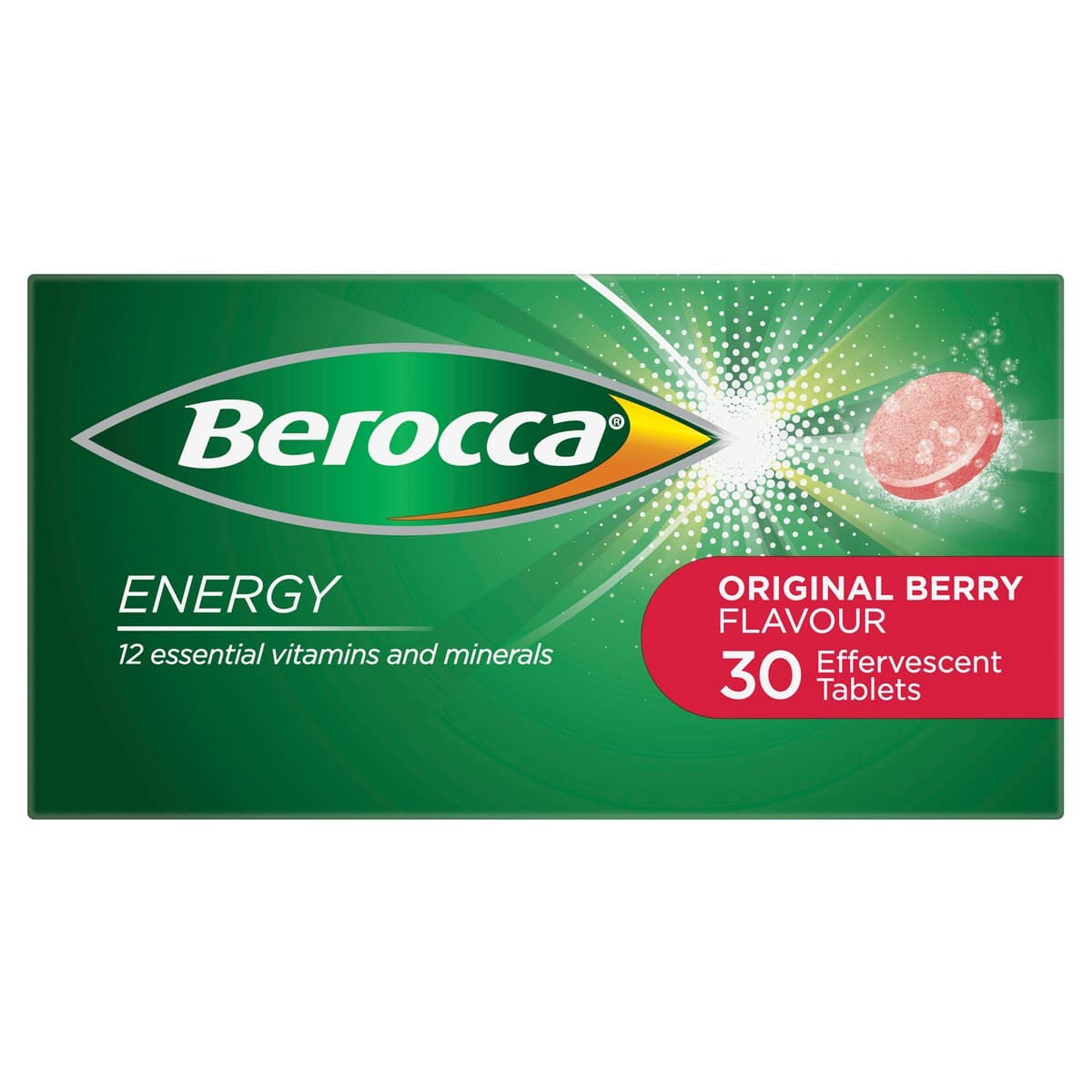 Thumbnail Berocca Energy Original Berry 30 Effervescent Tablet