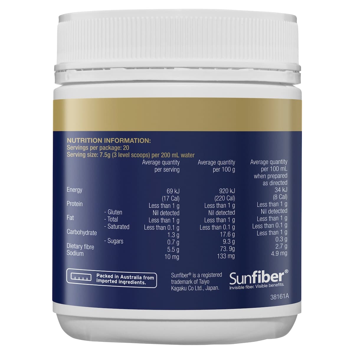 Thumbnail Bioceuticals Prebiome Fibre 150G