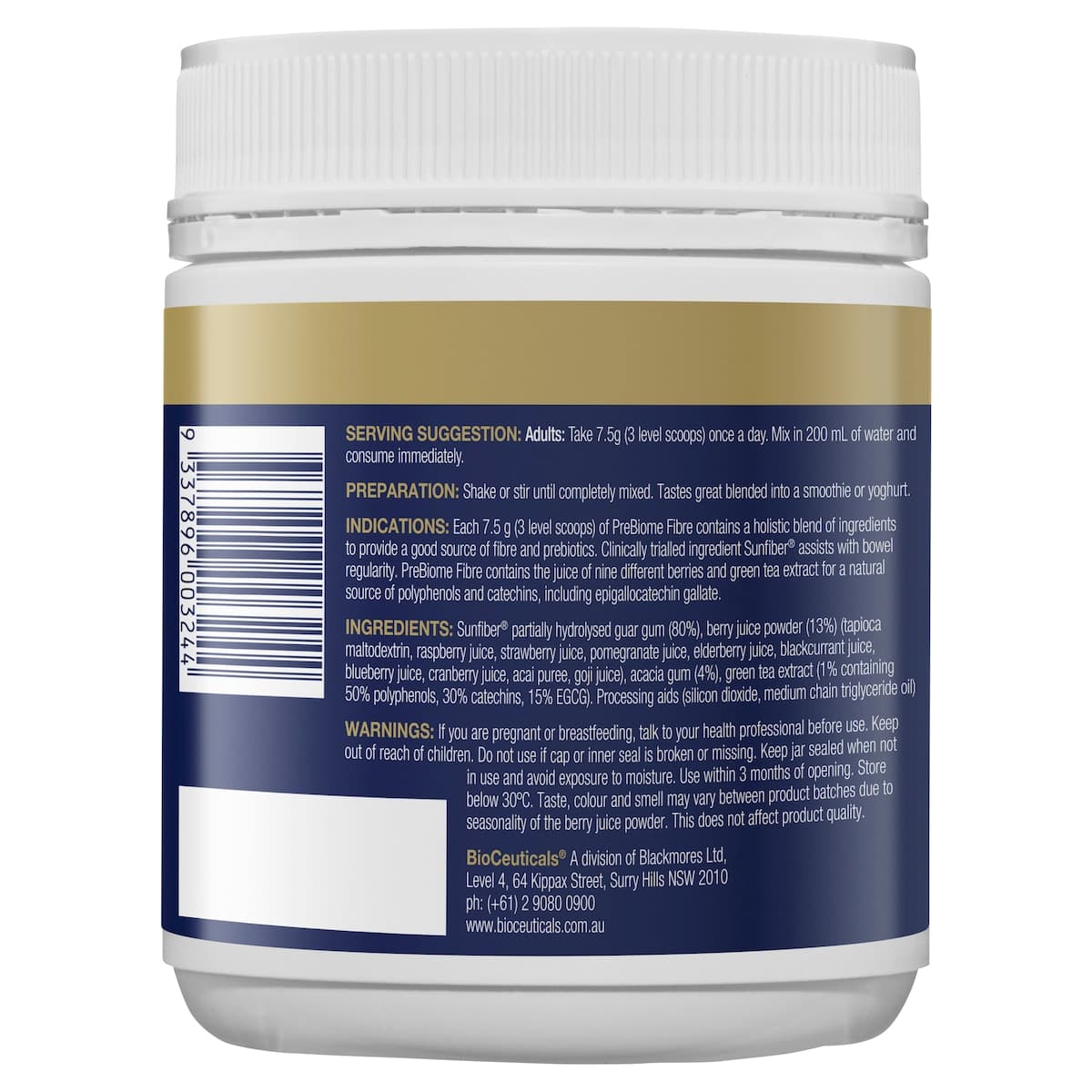 Thumbnail Bioceuticals Prebiome Fibre 150G