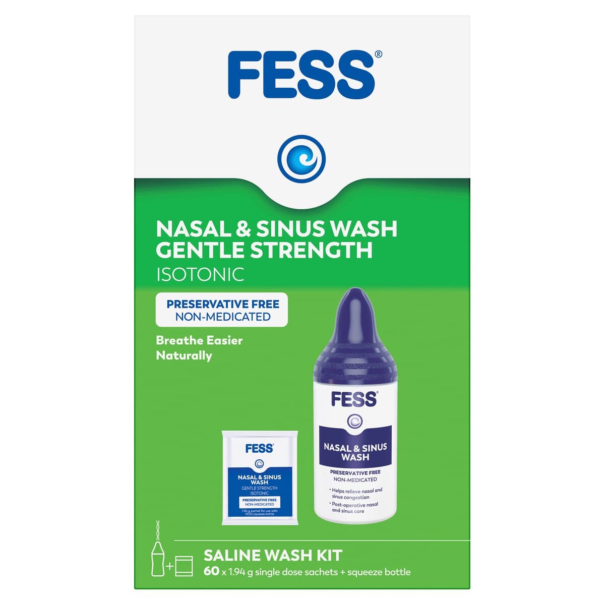 Thumbnail Fess Nasal & Sinus Wash Gentle Strength Kit