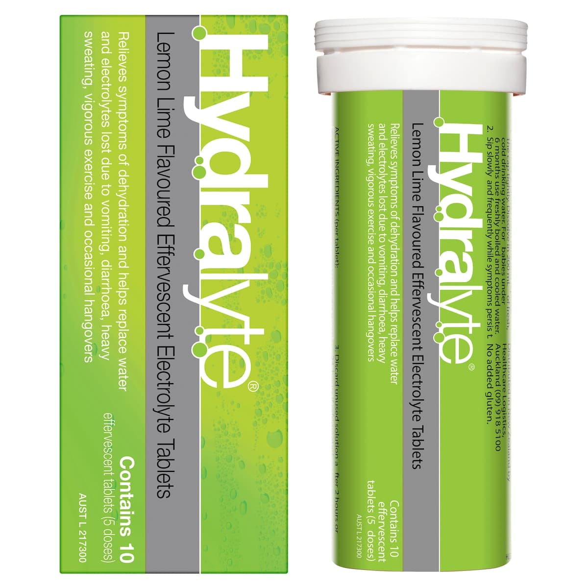 Thumbnail Hydralyte Effervescent Electrolyte Tablets Lemon Lime 10 Pack