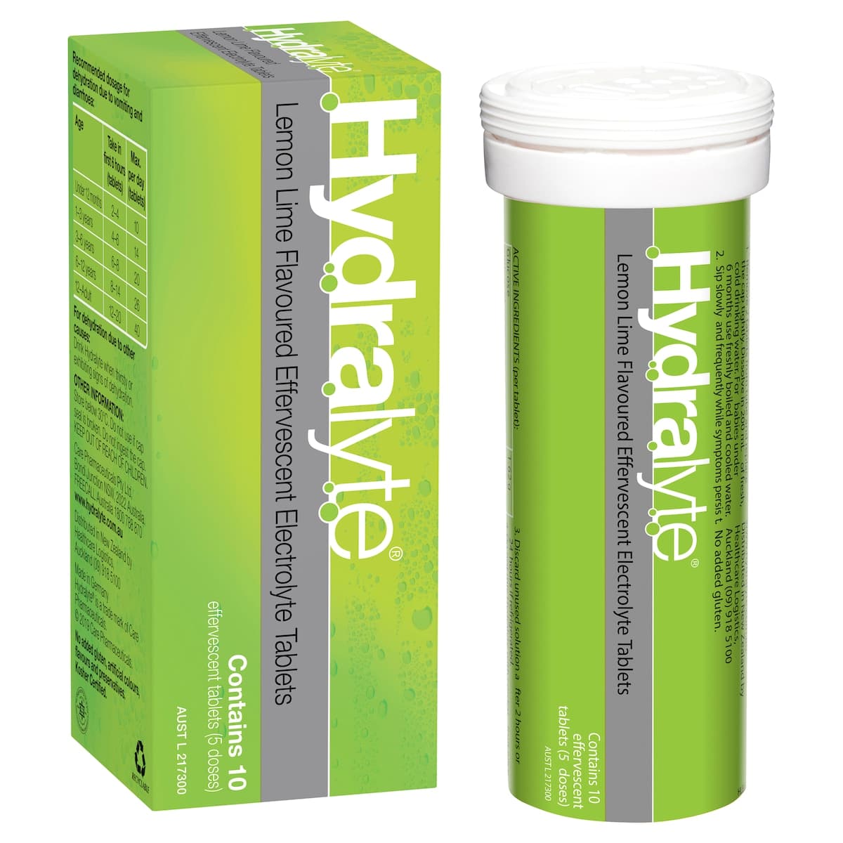 Thumbnail Hydralyte Effervescent Electrolyte Tablets Lemon Lime 10 Pack