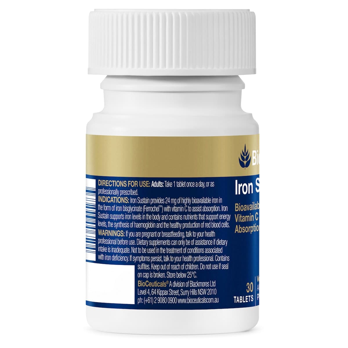 Thumbnail Bioceuticals Iron Sustain 30 Tablets