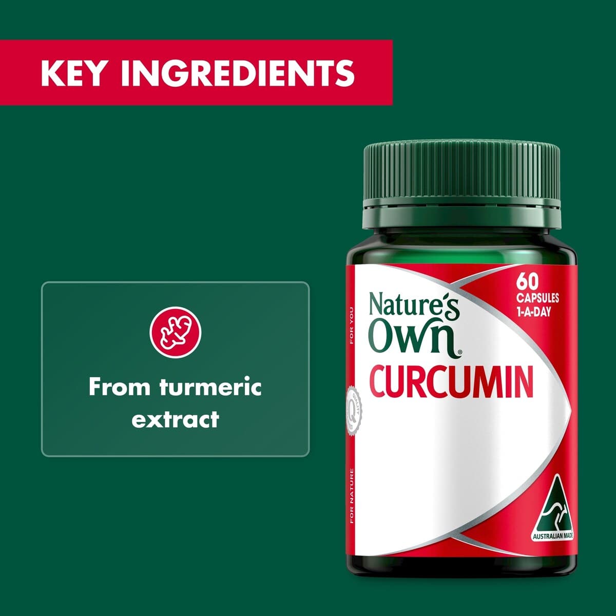 Thumbnail Nature's Own Curcumin 60 Capsules