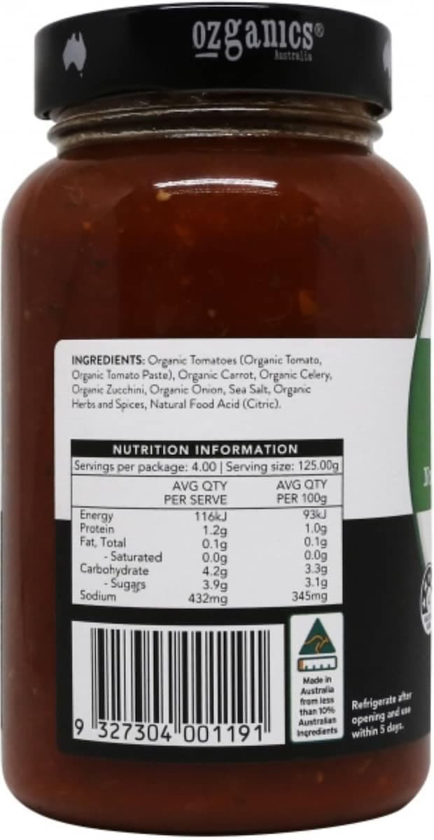 Thumbnail Ozganics Bolognese Pasta Sauce 500G