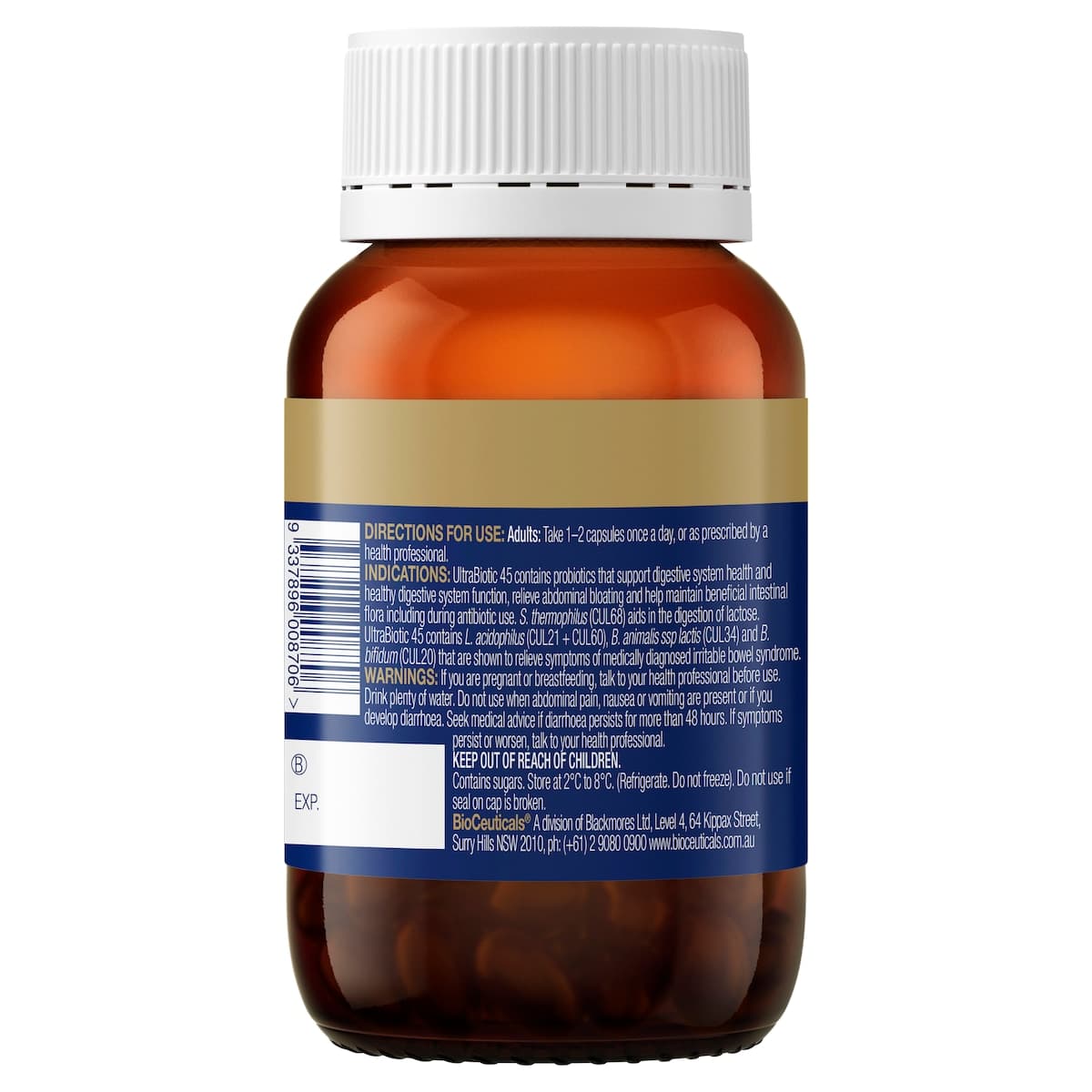 Thumbnail Bioceuticals Ultrabiotic 45 60 Capsules