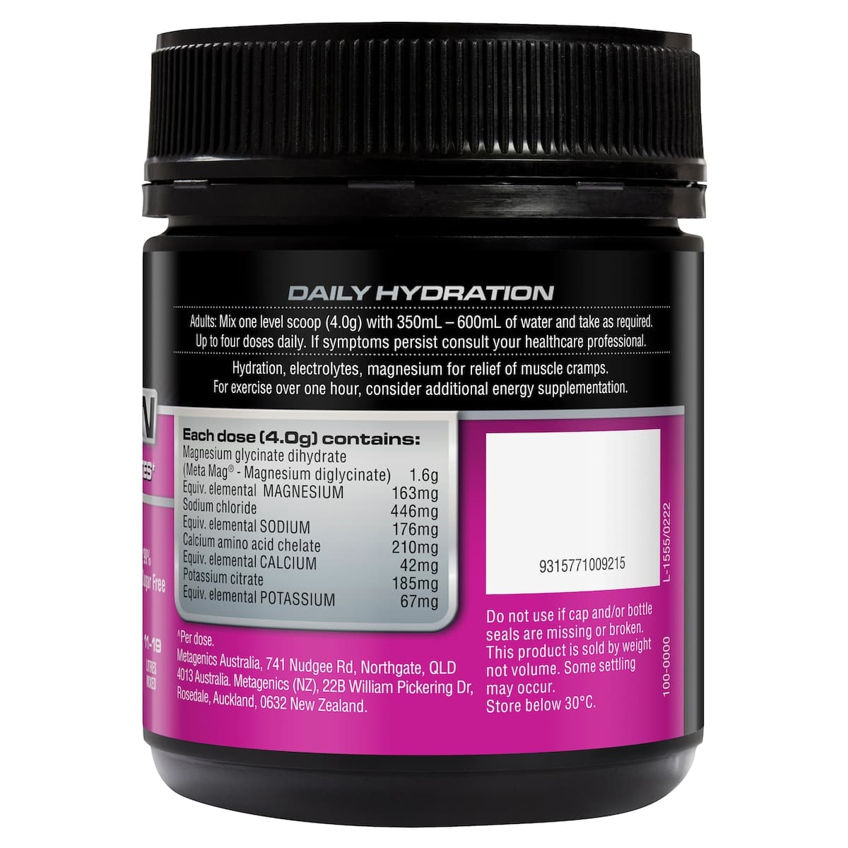 Thumbnail Endura Rehydration Low Carb Fuel Grapeberry 128G