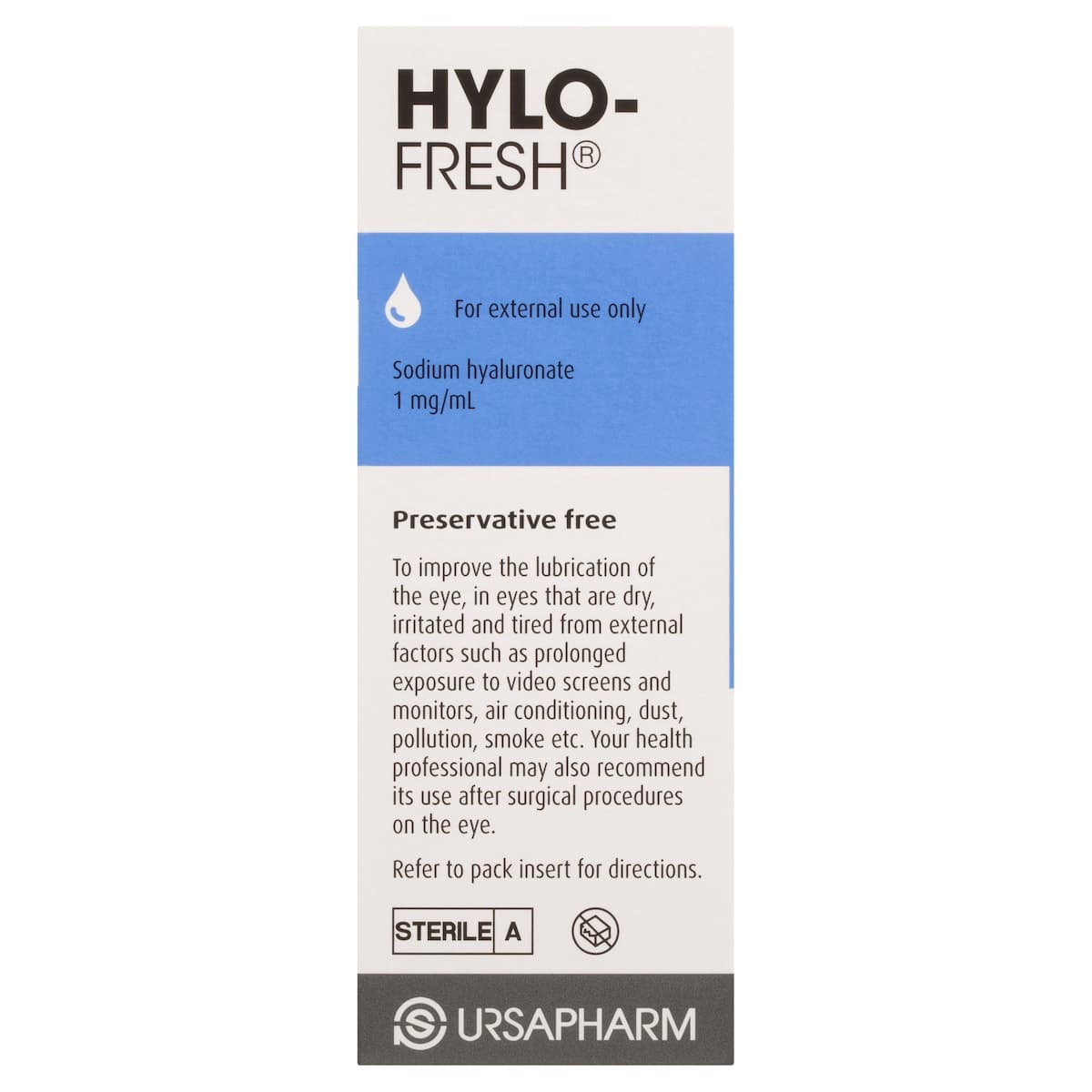 Thumbnail Hylo Fresh Lubricating Eye Drops Preservative Free 1Mg 10Ml